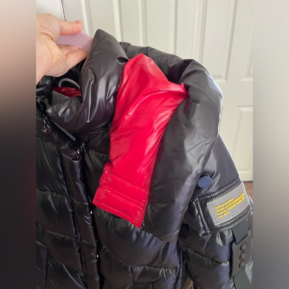 NEW!! Never worn, black midi bio-down winter coat from - Picture 10 of 16